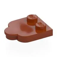 Plate Special 2 x 3 with Cloud Edge, Dark Orange