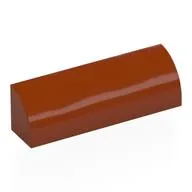 Brick Curved 1 x 4 x 1, Dark Orange
