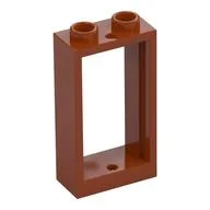 Window 1 x 2 x 3 Flat Front, Dark Orange