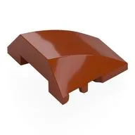 Brick Wedged, Curved 4 x 3 No Studs [Plain], Dark Orange