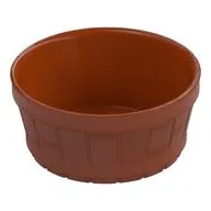 Barrel Half Large with Axle Hole, Dark Orange