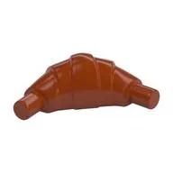 Food Croissant - Flat Ends, Dark Orange