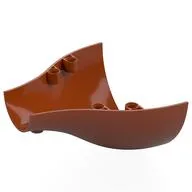 Technic Panel Bell, Half Curve 10 x 11 x 5 1/2, Dark Orange