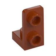 Bracket 1 x 1 - 1 x 2 Inverted, Dark Orange