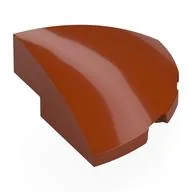 Brick Round Corner, Curved 3 x 3 x 1 Quarter Circle, Dark Orange