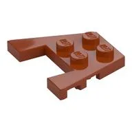 Wedge Plate 3 x 4 with Stud Notches [Reinforced Underside], Dark Orange