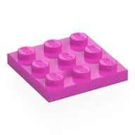 Plate 3 x 3, Dark Pink