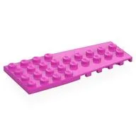 Wedge Plate 4 x 9 with Stud Notches, Dark Pink