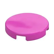 Tile Round 2 x 2 with Bottom Stud Holder, Dark Pink
