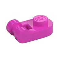 Plate Special 1 x 1 Rounded with Handle, Dark Pink