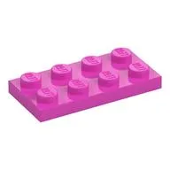 Plate 2 x 4, Dark Pink
