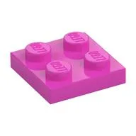 Plate 2 x 2, Dark Pink