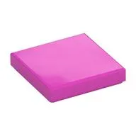 Tile 2 x 2 with Groove, Dark Pink
