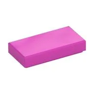 Tile 1 x 2 with Groove, Dark Pink