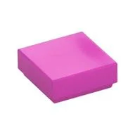 Tile 1 x 1 with Groove, Dark Pink