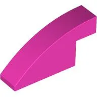 Brick Curved 1 x 4 x 1 2/3 No Studs, Dark Pink