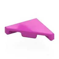 Tile 45° Cut 2 x 2 (Triangle), Dark Pink