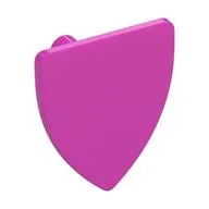Shield Triangular, Dark Pink