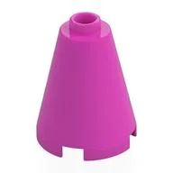 Cone 2 x 2 x 2, Open Stud, Dark Pink