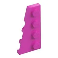 Wedge Plate 4 x 2 Left, Dark Pink