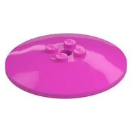 Dish 6 x 6 Inverted (Radar) with Solid Studs, Dark Pink