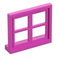 Window 4 x 3 Lattice, Dark Pink