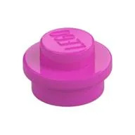 Plate Round 1 x 1 with Solid Stud, Dark Pink