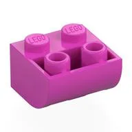 Brick Curved Inverted 2 x 2, Dark Pink