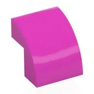 Brick Curved 2 x 2 x 1 2/3, Dark Pink