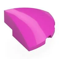 Brick Round Corner, Curved 3 x 3 x 1 Quarter Circle, Dark Pink