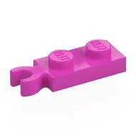 Plate Special 1 x 2 with Clip Vertical on End, Dark Pink