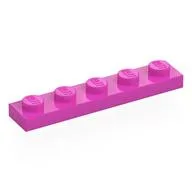 Plate 1 x 5, Dark Pink