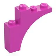 Brick Arch 1 x 4 x 3, Dark Pink