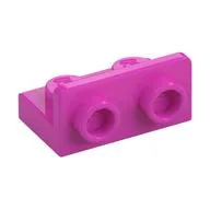 Bracket 1 x 2 - 1 x 2 Inverted, Dark Pink