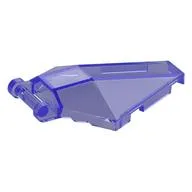 Windscreen 6 x 4 x 1 Hexagonal with Handle, Trans-Purple