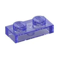 Plate 1 x 2, Trans-Purple
