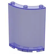 Panel 4 x 4 x 6 Quarter Cylinder, Trans-Purple