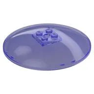 Dish 8 x 8 Inverted [Radar], Solid Studs, Squared Anti-stud Underside, Anti-Studs on Edges, Trans-Purple