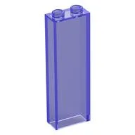 Brick 1 x 2 x 5 without Side Supports, Trans-Purple