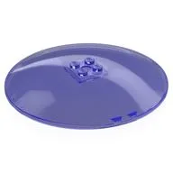 Dish 10 x 10 Inverted (Radar) with Solid Studs, Trans-Purple