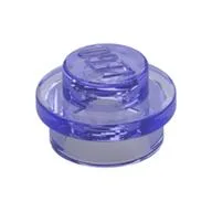 Plate Round 1 x 1 with Solid Stud, Trans-Purple
