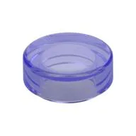 Tile Round 1 x 1, Trans-Purple