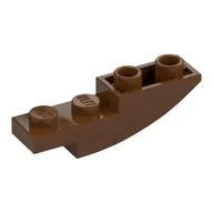 Brick Curved Inverted 4 x 1, Reddish Brown