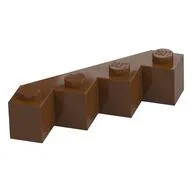 Brick Wedged 4 x 4 Facet, Reddish Brown