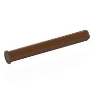 Technic Axle 5 with Stop, Reddish Brown