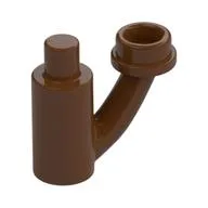 Plant, with Bar and Off-shoot with Stud, Reddish Brown