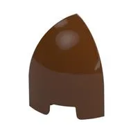 Brick Round Curved 1 x 1 x 1 1/3 Quarter Dome, Reddish Brown