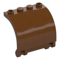 Panel 3 x 4 x 3 Curved, Reddish Brown