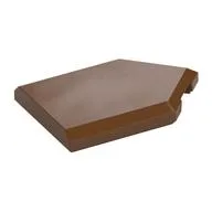 Tile Special 2 x 3 Pentagonal, Reddish Brown
