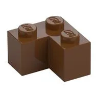 Brick 2 x 2 Corner, Reddish Brown